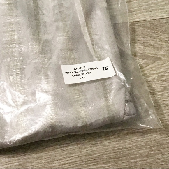 REVOLVE ATOIR Walk Me Home Cocktail Mini Dress Metallic Silver US 12 NIB - Picture 7 of 9